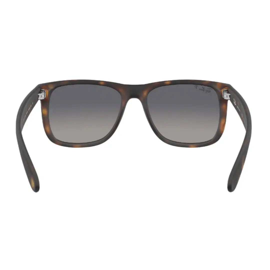Ray-Ban Justin RB4165 865/8S - Havana Frame with Blue Polarized Lens Back Side View