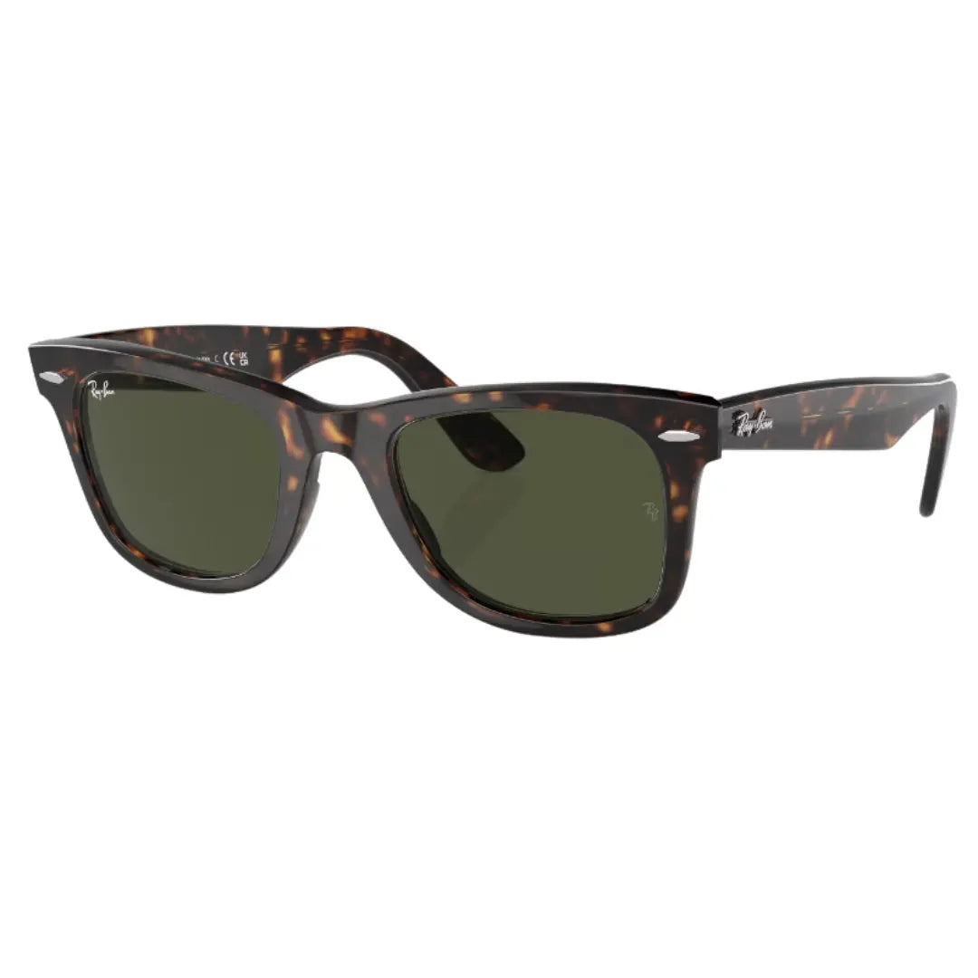 Ray-Ban Original Wayfarer Classic RB2140 902 Tortoise Unisex Sunglasses Front Left View