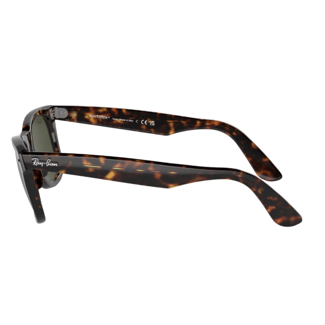 Ray-Ban Original Wayfarer Classic RB2140 902 Tortoise Unisex Sunglasses Left Angle View