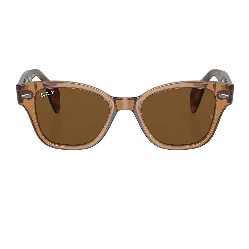 Ray-Ban RB0880S 664057 Crystal Brown Polarized Sunglass