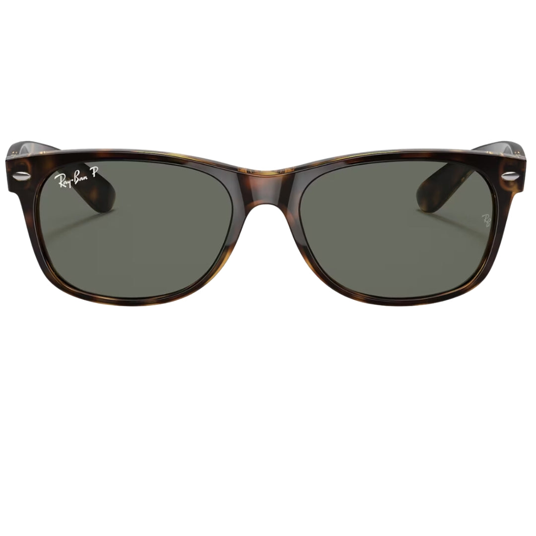 Ray-Ban RB2132 902/58 New Wayfarer Classic Polarized Tortoise Sunglasses For Men