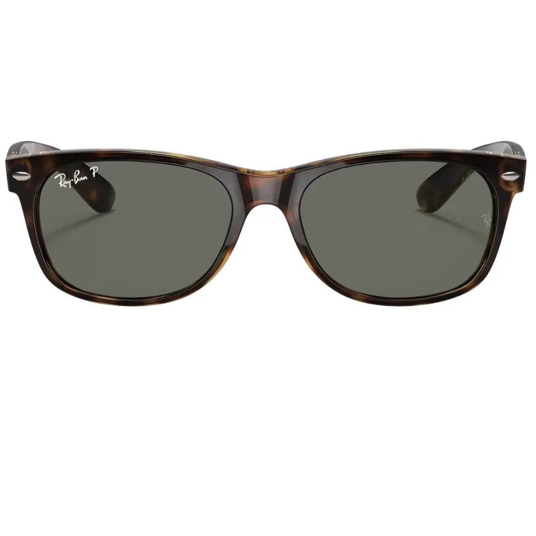 Ray-Ban RB2132 902/58 New Wayfarer Classic Polarized Tortoise Sunglasses For Men