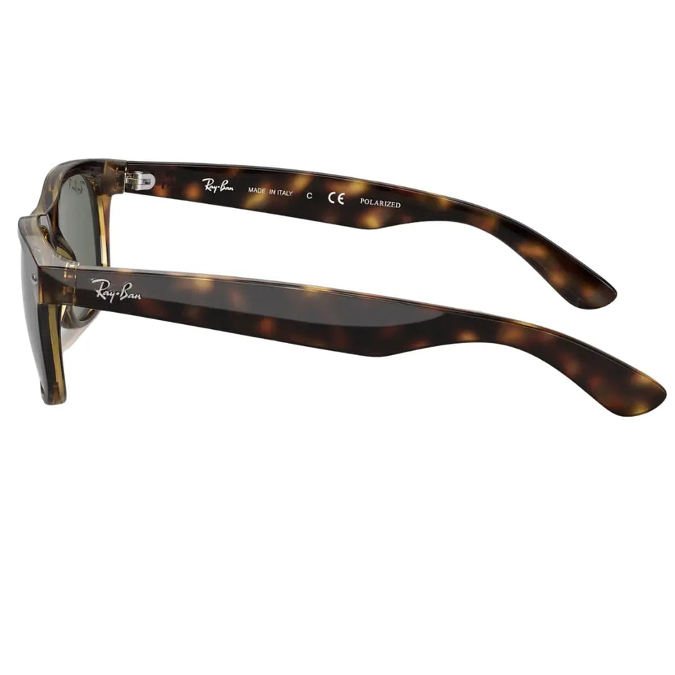 Ray-Ban RB2132 902/58 New Wayfarer Classic Polarized Tortoise Sunglasses For Men