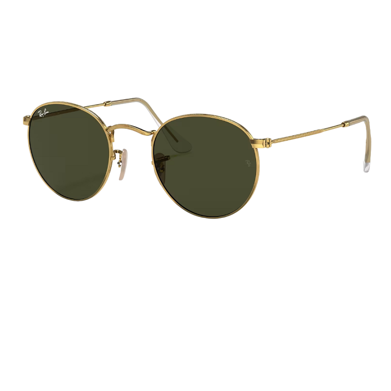 Ray-Ban RB3447 001 53-21 Round Metal Sunglasses