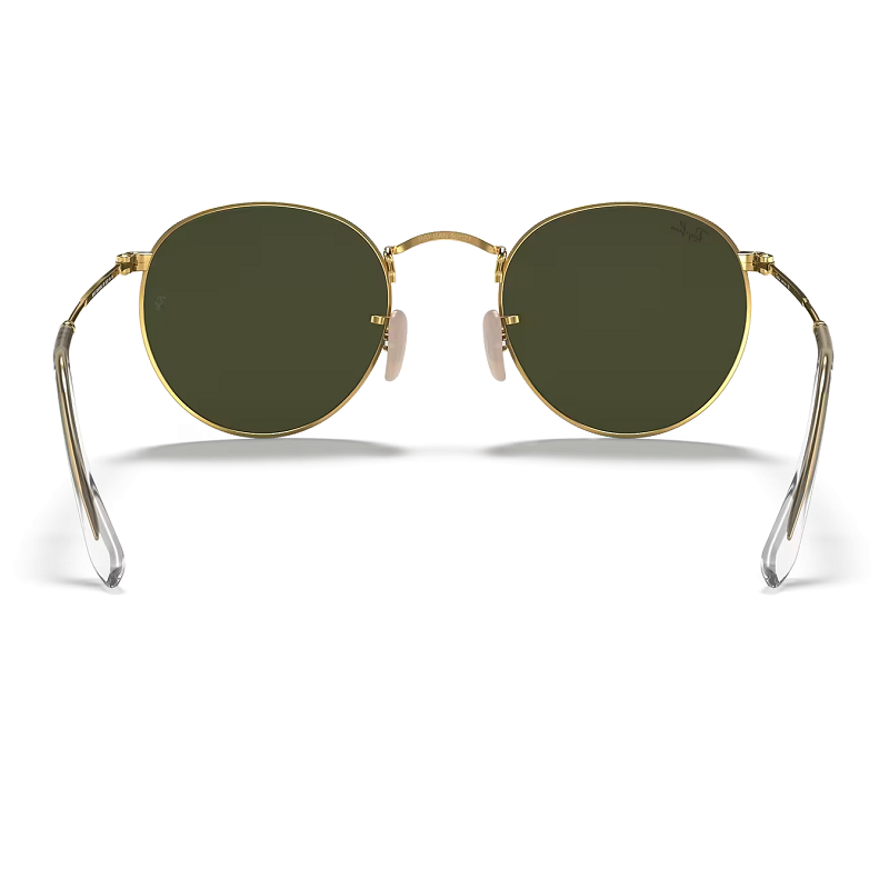 Ray-Ban RB3447 001 53-21 Round Metal Sunglasses
