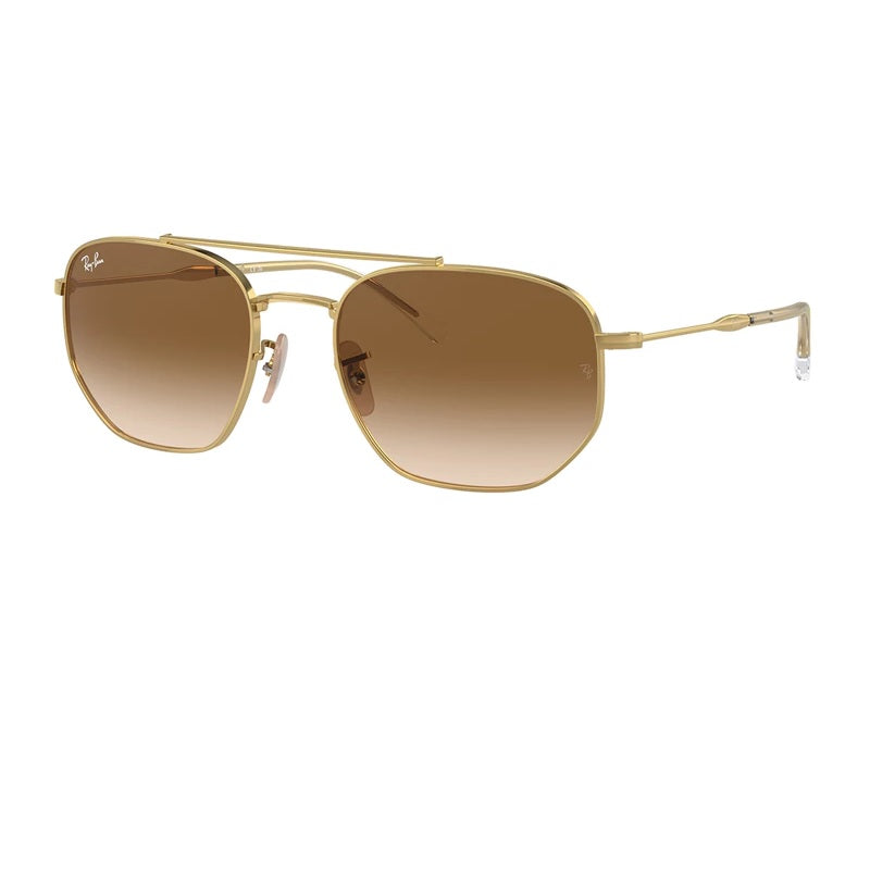 Ray-Ban RB3707 001/51 Unisex Sunglasses with a Golden Twist
