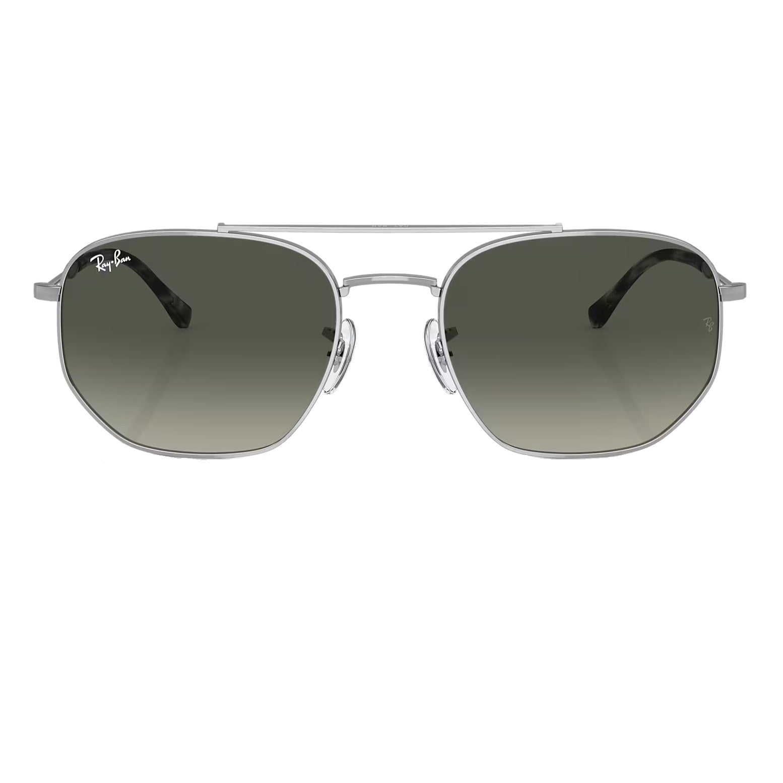 Ray-Ban RB3707 Unisex Sunglasses with Silver Frame Grey Lenses