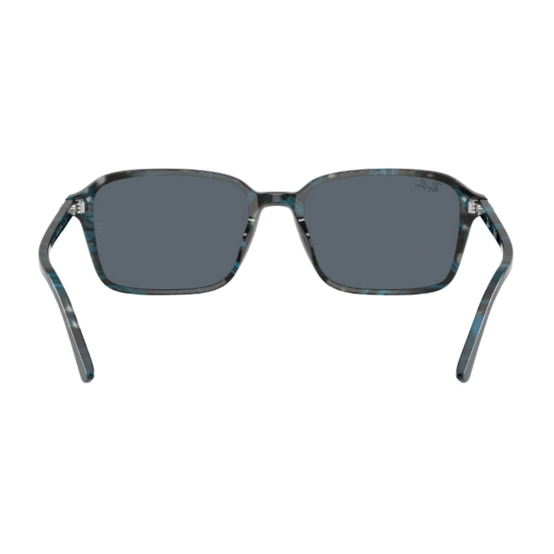 Ray-Ban Raimond RB2231 1417R5 - Transparent Fantasy Blue/Grey Frame, Blue Lens Back Side View