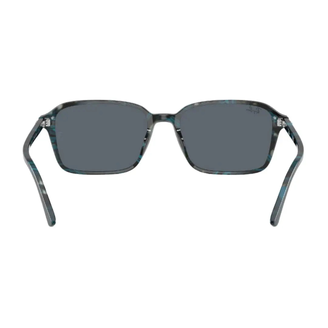 Ray-Ban Raimond RB2231 1417R5 - Transparent Fantasy Blue/Grey Frame, Blue Lens Back Side View