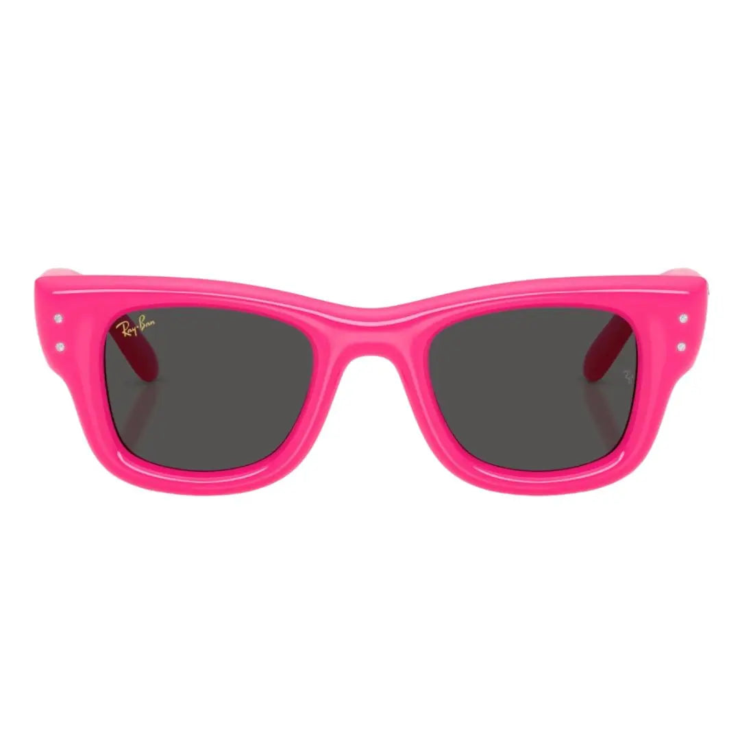 Front view of Ray-Ban RB4940B 686287 pink acetate sunglasses featuring silver temple rivets - Gadgets Online NZ
