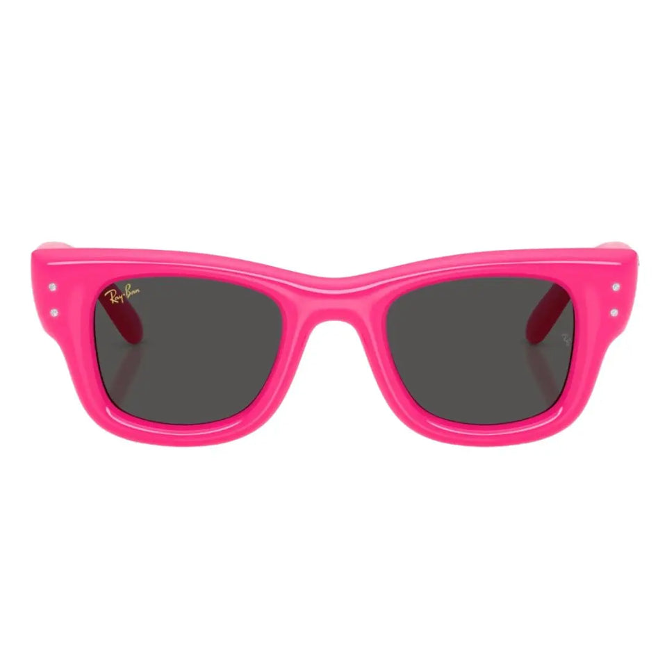 Front view of Ray-Ban RB4940B 686287 pink acetate sunglasses featuring silver temple rivets - Gadgets Online NZ