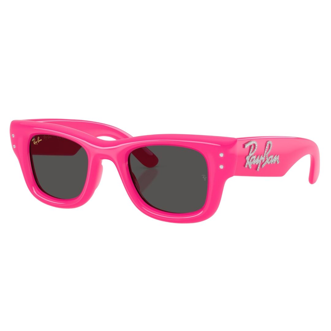 Ray-Ban RB4940B A$AP Rocky Collection 686287 sunglasses in glossy pink with grey lenses - Gadgets Online NZ