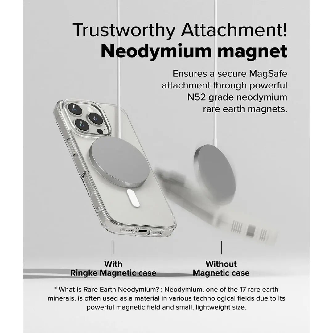 Ringke iPhone 16 Pro Max case is designed with Neodymium magnet for powerful attachment