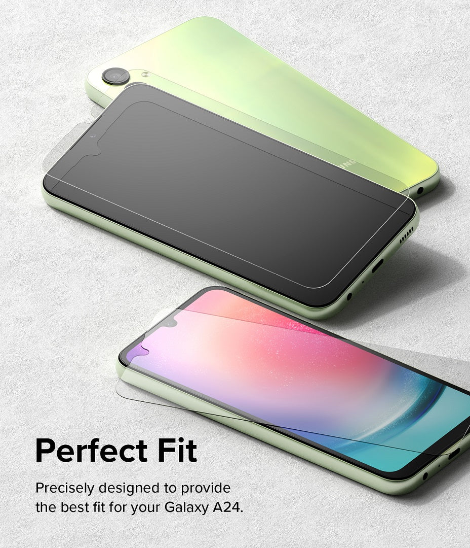 Perfect Ringke Tempered Glass Screen Protector for Galaxy A24