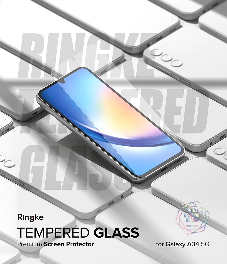 Samsung Galaxy A34 5G Screen Protector Tempered Glass By Ringke