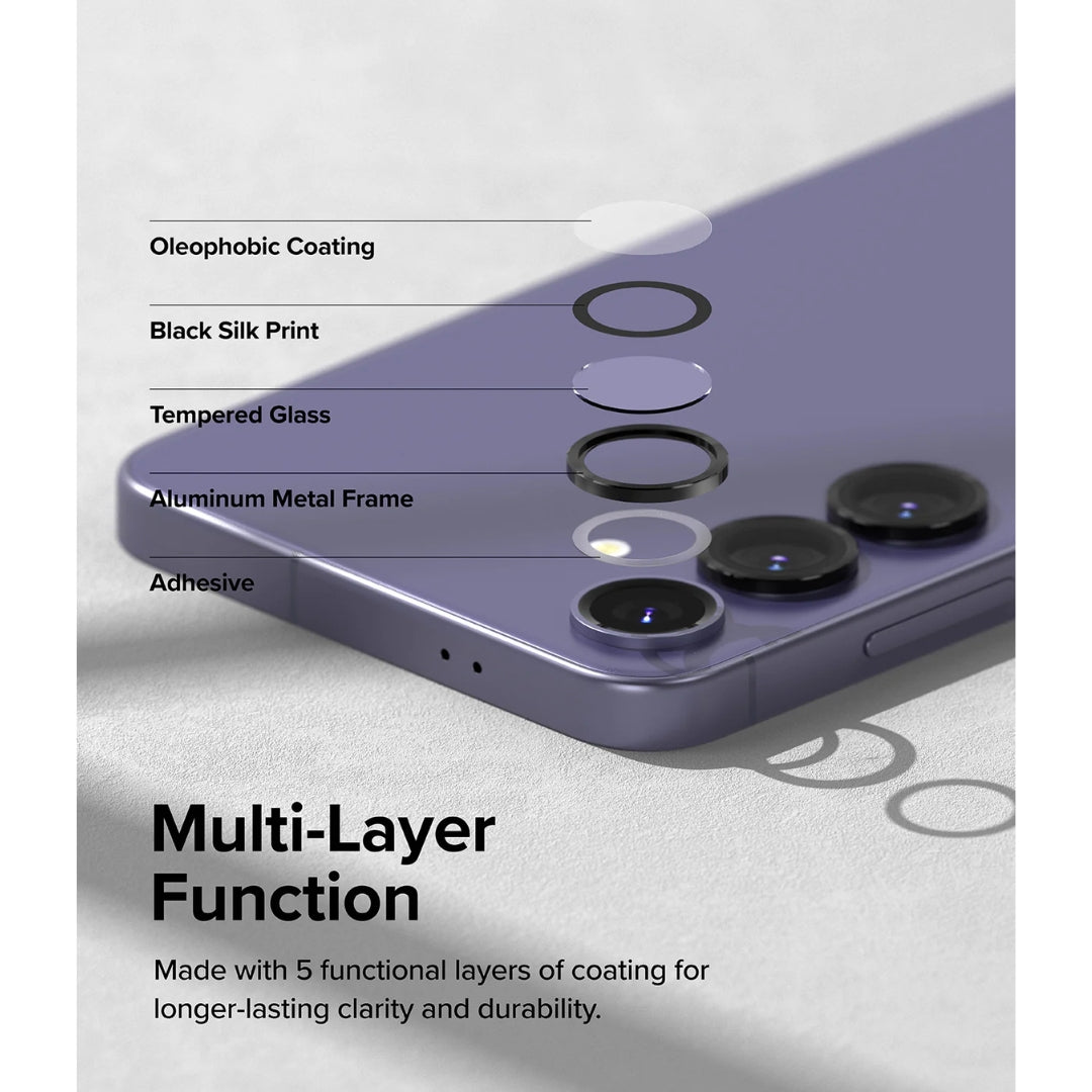 Multi-layer glass lens protection for Samsung S24