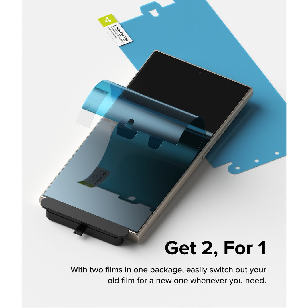 The Samsung S24 Ultra Dual Easy Film comes with two films in one package, providing added value and convenience.