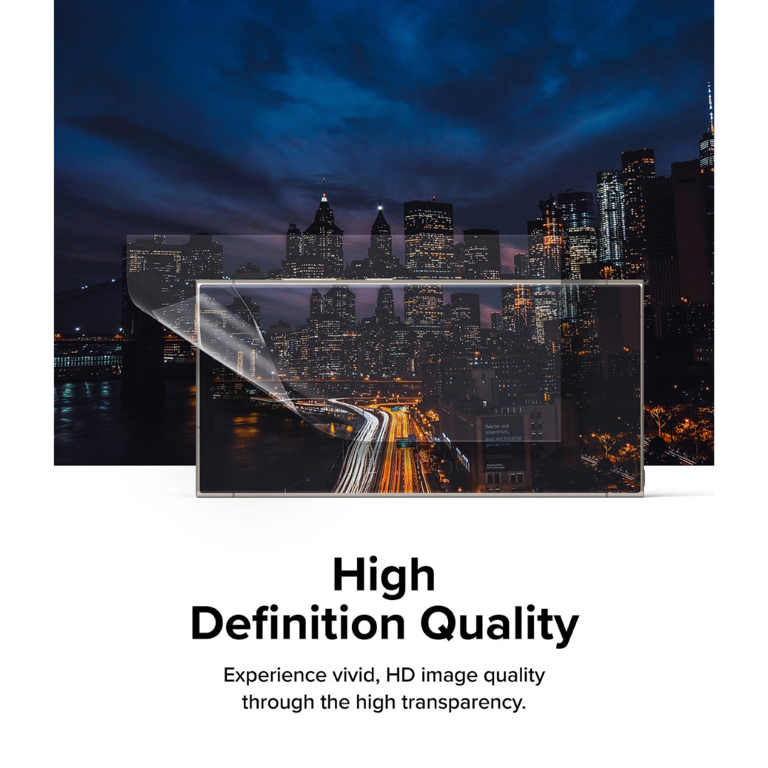 Get unparalleled clarity with our high-definition quality glass screen protector.