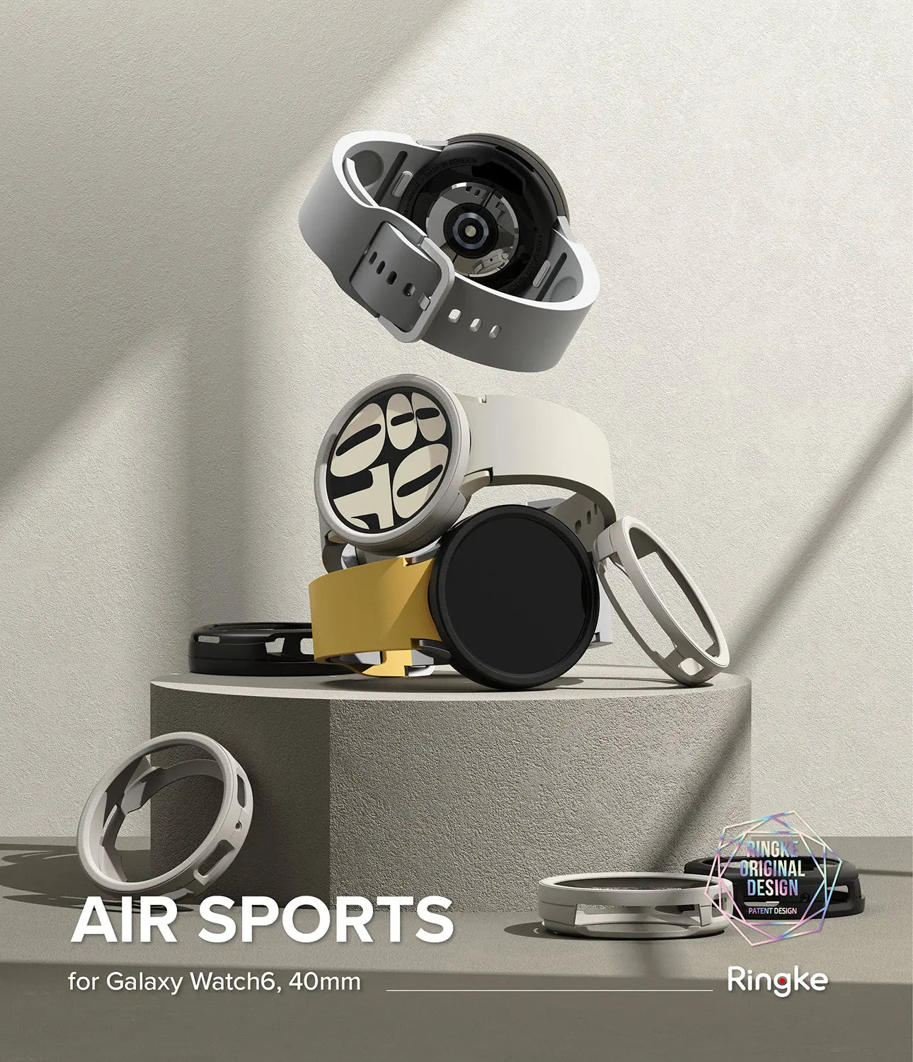 Explore the Ringke Air Sports Case designed specifically for the Samsung Galaxy Watch 6 40mm, offering lightweight protection and a sporty aesthetic for your active lifestyle.