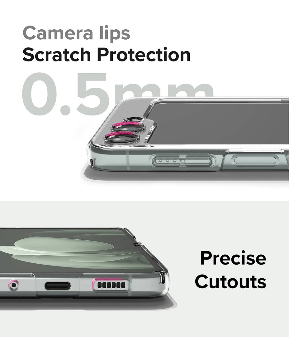 Camera lips and scratch protection precise cutout case 