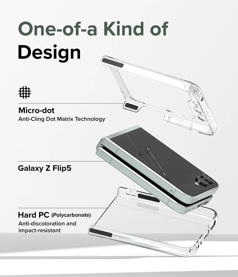 Hard PC and Anti-Discoloration case for Galaxy Z Flip5