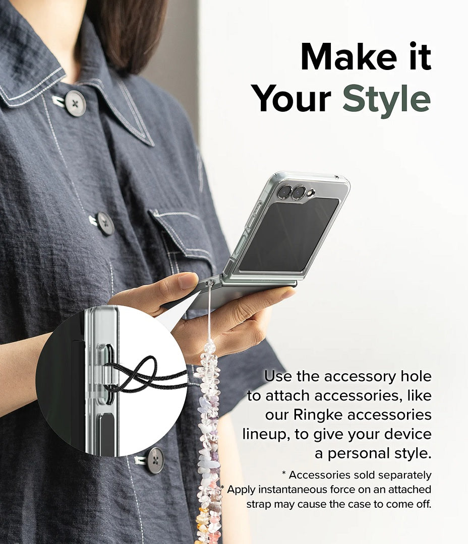 Unique style and design to attach Ringke accessories for Samsung Z Flip5