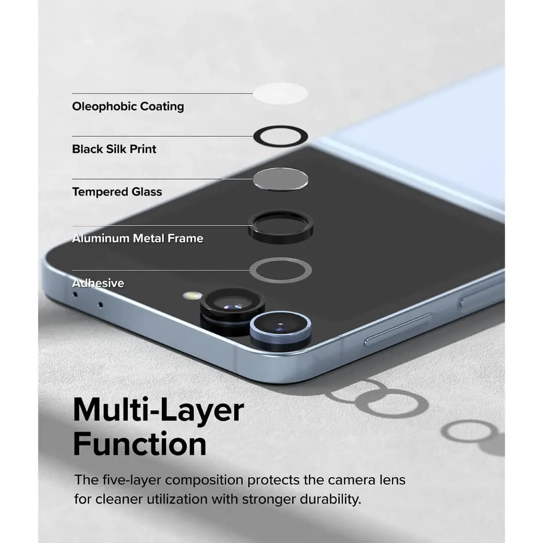Samsung Galaxy Z Flip 6 Camera Lens Frame Glass 2 pack Ringke