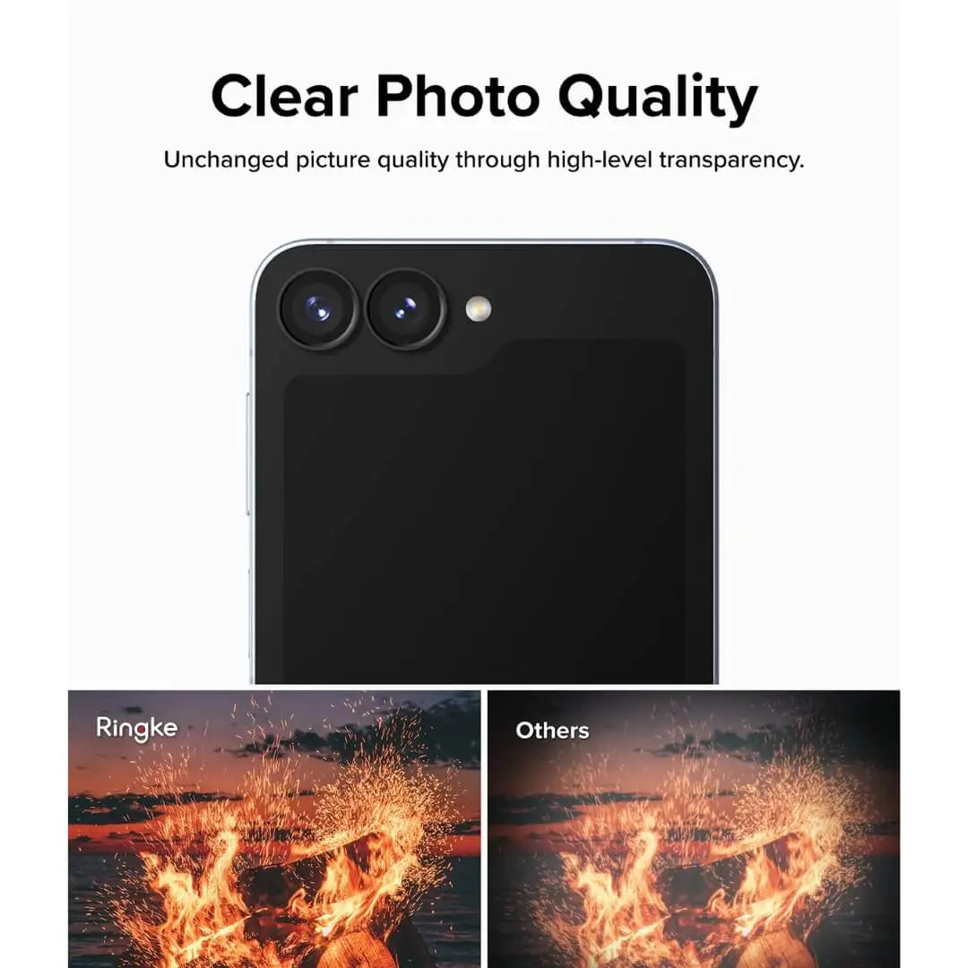 Samsung Galaxy Z Flip 6 Camera Lens Frame Glass 2 pack Ringke