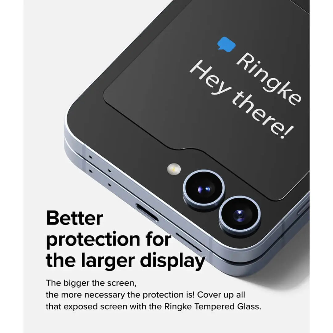 Samsung Galaxy Z Flip 6 Cover Display Protector Glass 2 pack Ringke