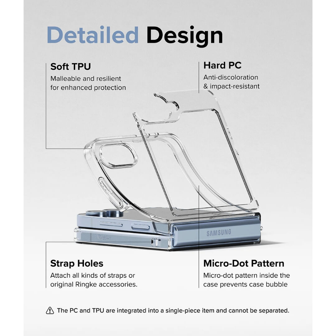 Samsung Galaxy Z Flip 6 Fusion Clear Case By Ringke