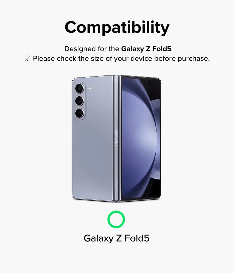 Samsung Galaxy Z Fold 5 Camera Lens Frame Glass Black by Ringke