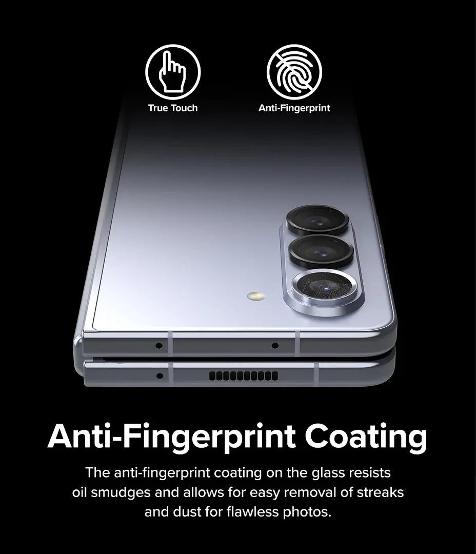 Samsung Galaxy Z Fold 5 Camera Lens Frame Glass Black by Ringke