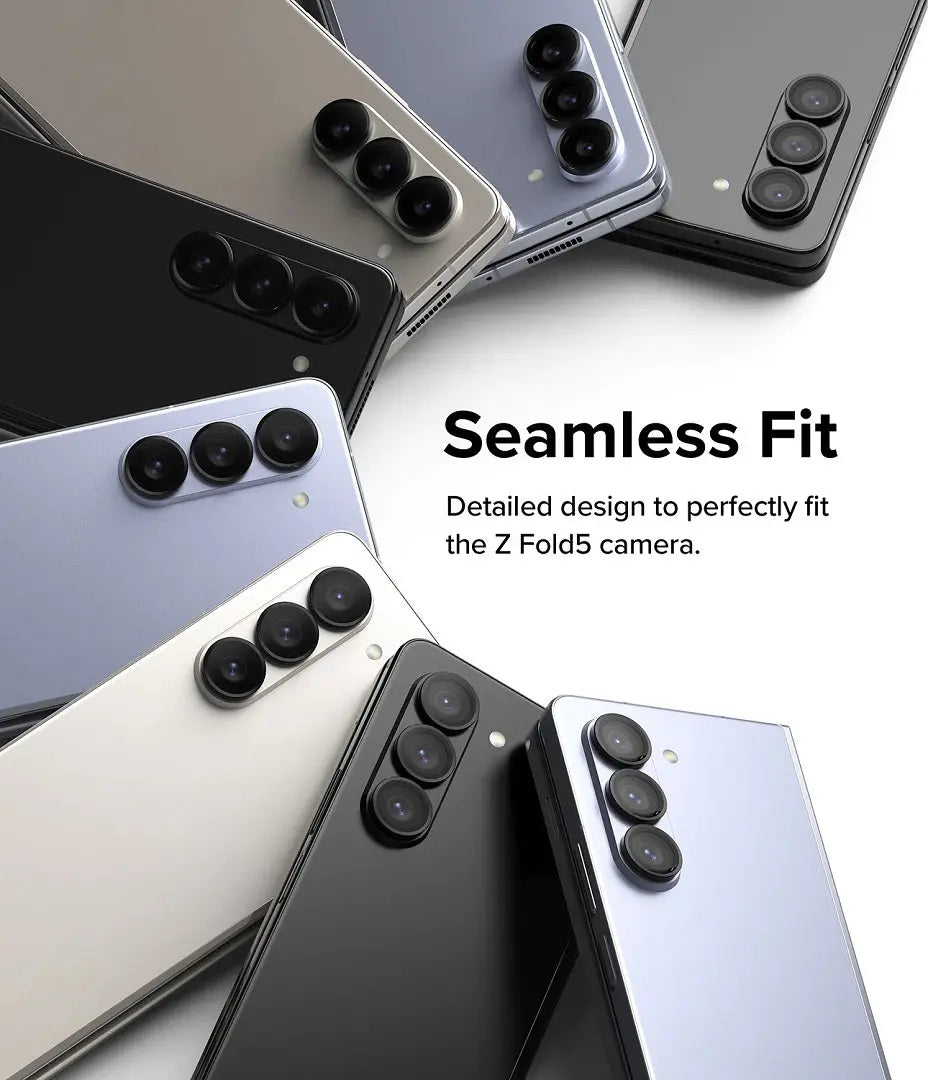 Samsung Galaxy Z Fold 5 Camera Lens Frame Glass Black by Ringke Ringke