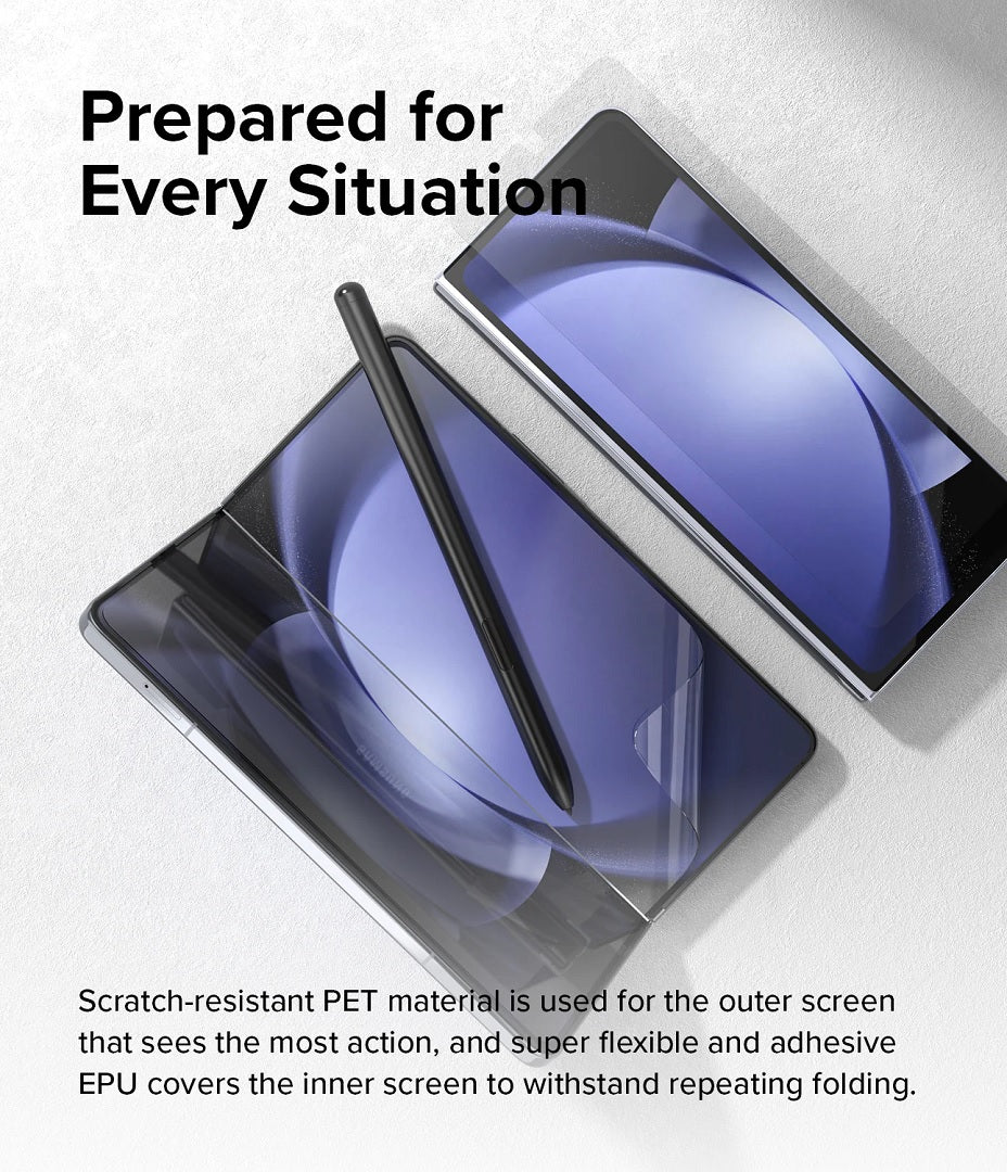 Samsung Galaxy Z Fold 5 Dual Easy Film Screen Protector By Ringke