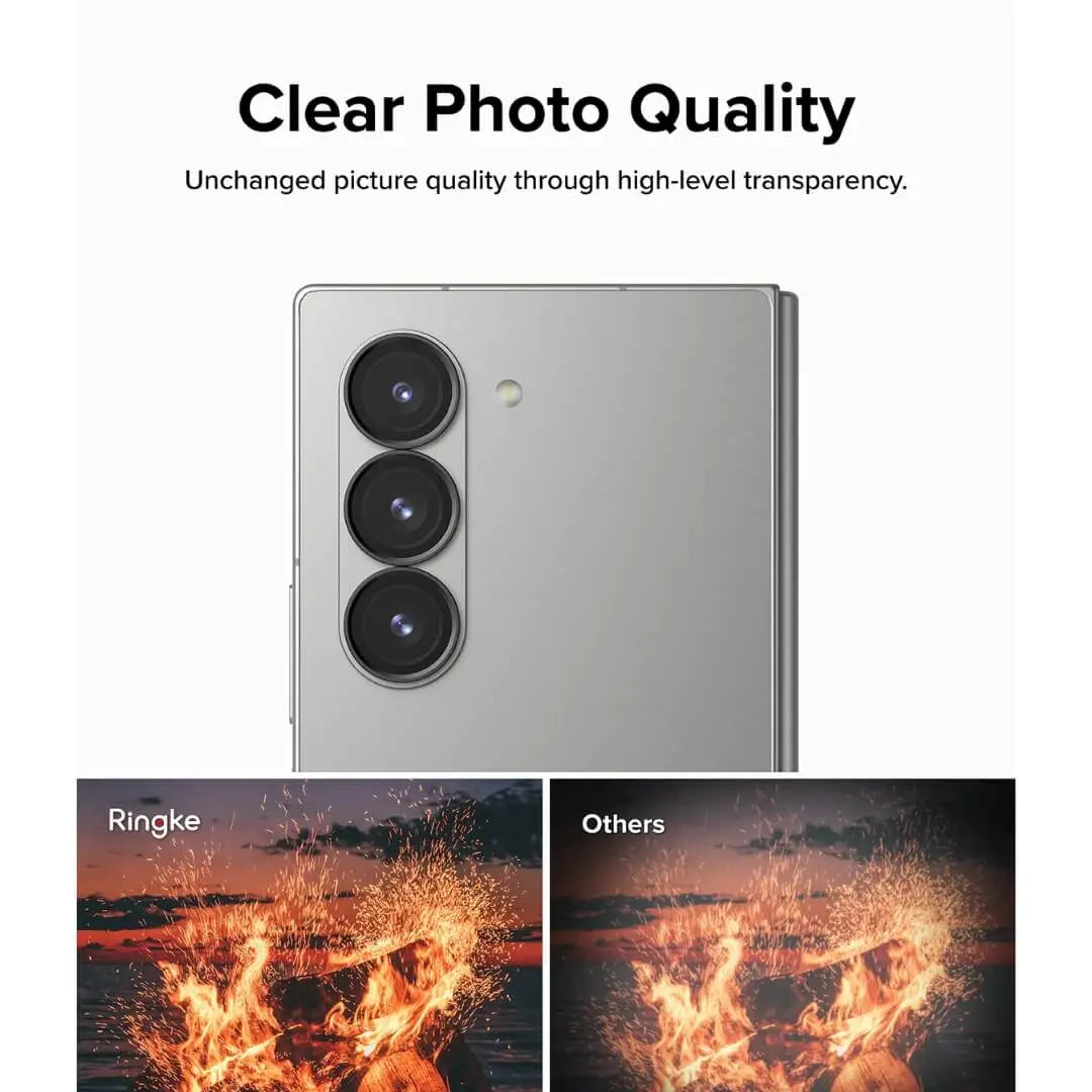 Samsung Galaxy Z Fold 6 Camera Lens Frame Glass 2 pack Ringke