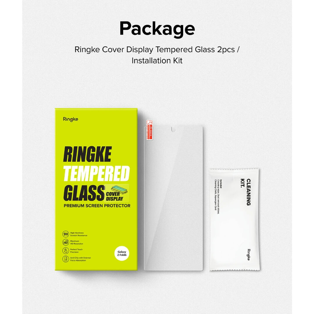 Samsung Galaxy Z Fold 6 Cover Display Protector Glass 2 pack