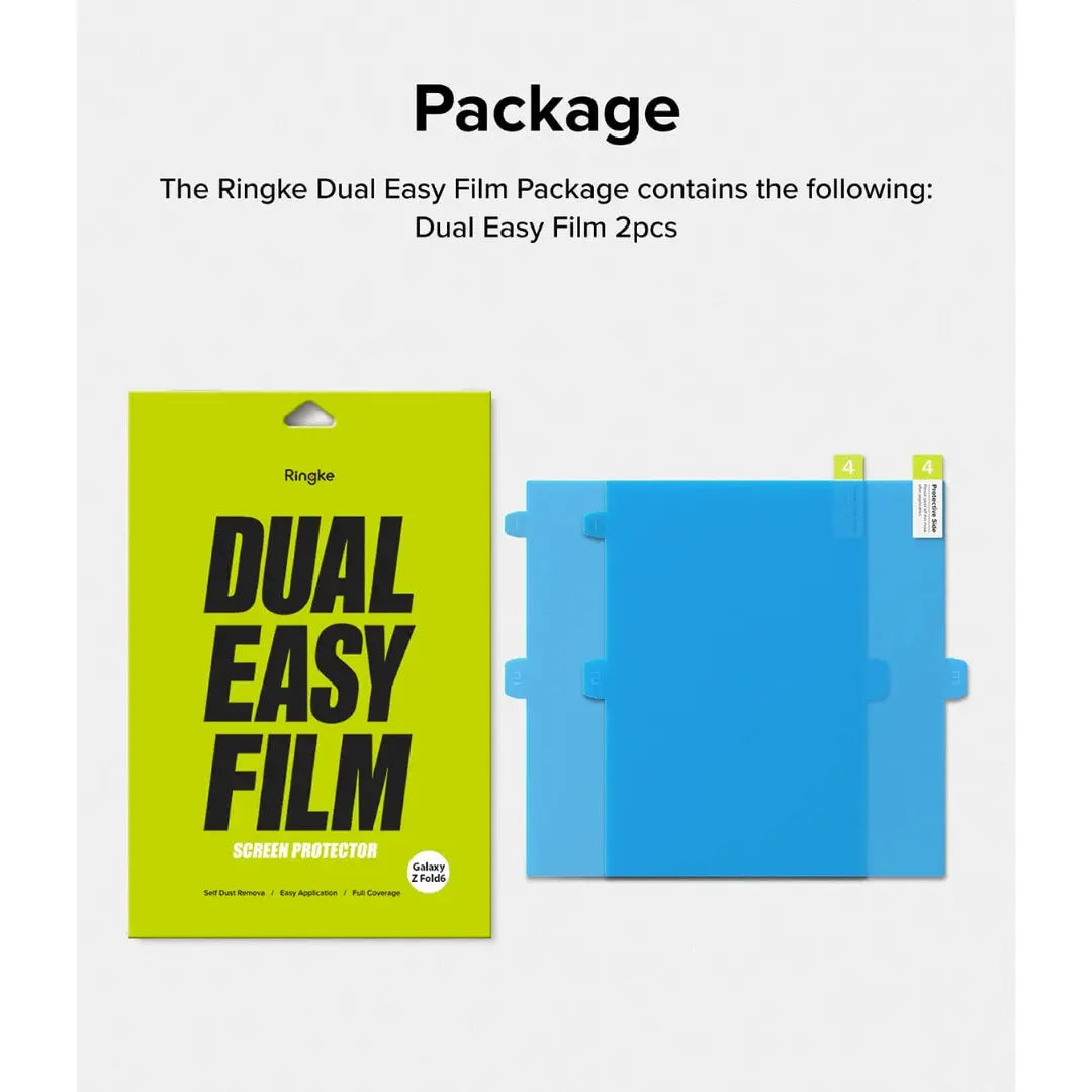 Samsung Galaxy Z Fold 6 Dual Easy Film Screen Protector 2 Pack By Ringke Ringke
