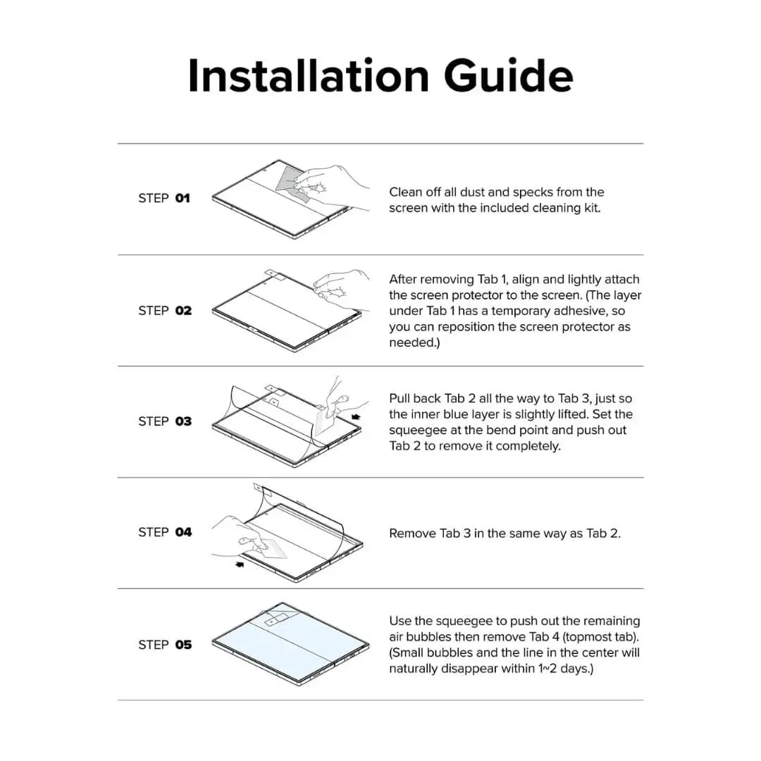 Samsung Galaxy Z Fold 6 Dual Easy Film Screen Protector 2 Pack By Ringke Ringke
