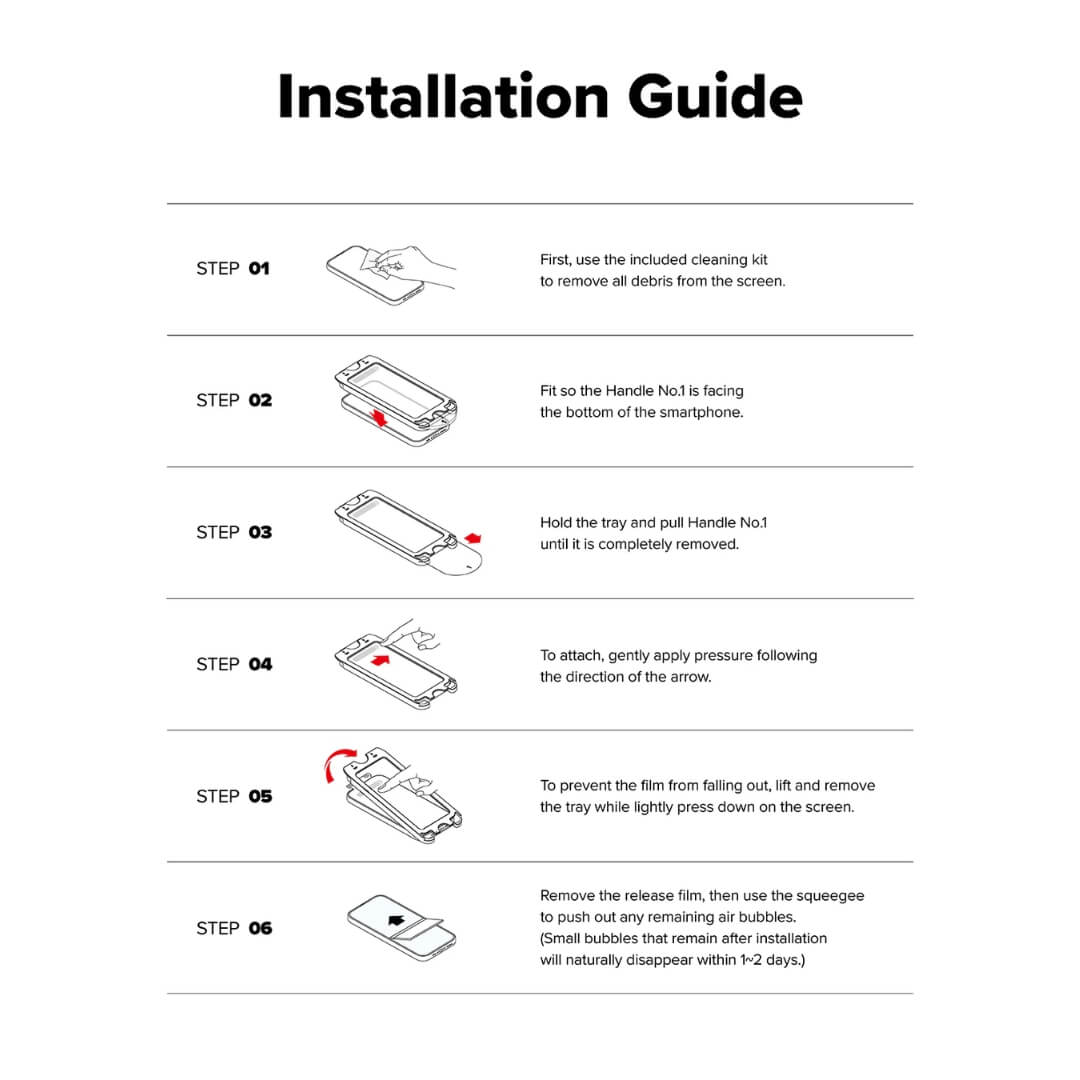 Step by step installation guide for your iPhone 16 Pro max screen protector