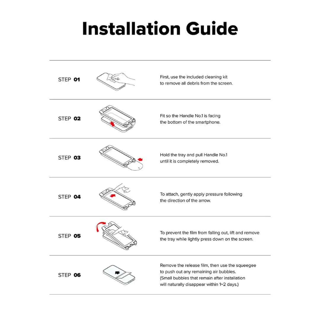 Step by step installation guide for your iPhone 16 Pro max screen protector