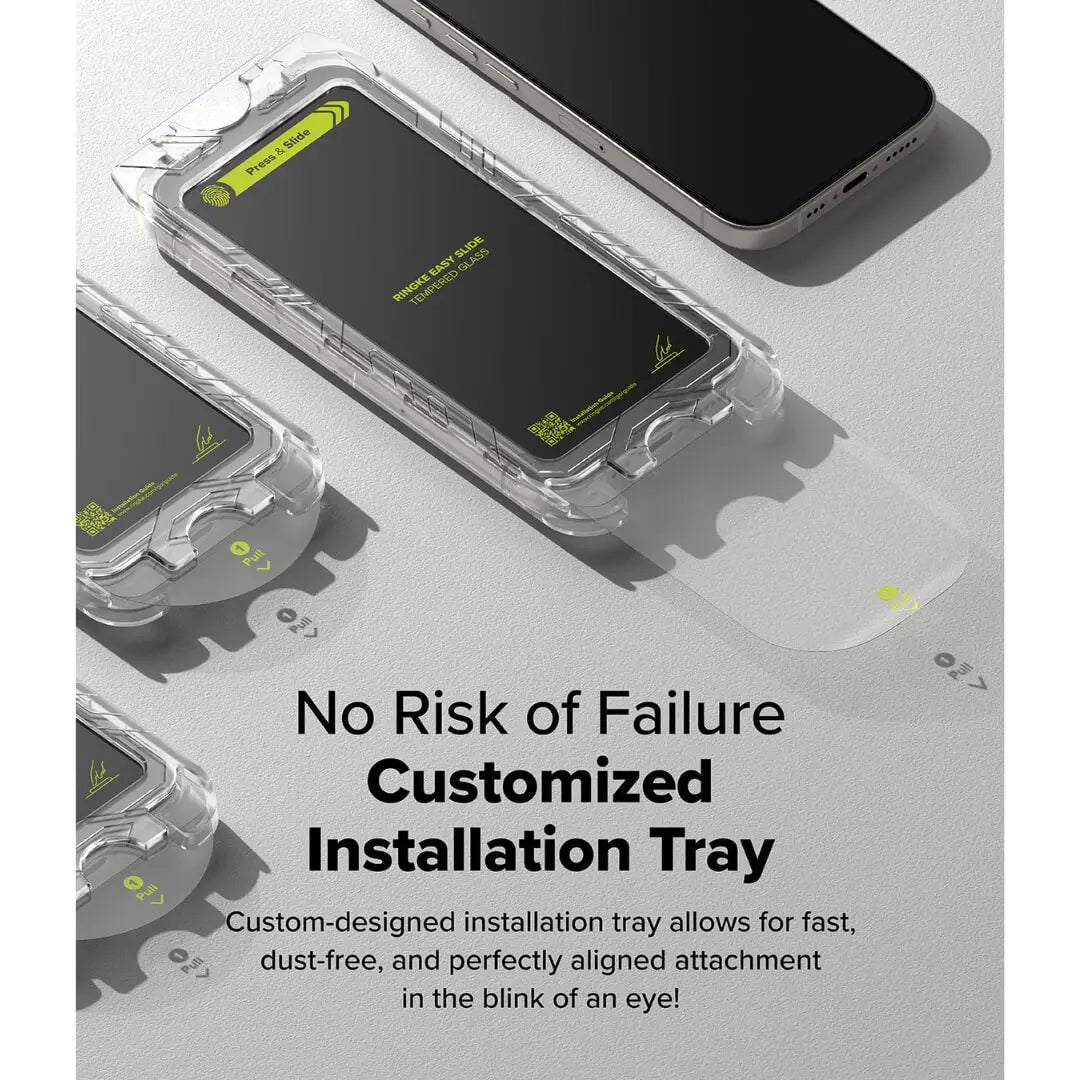 iPhone 16 Pro Screen Protector Easy Slide Tempered Glass 2 Pack Ringke