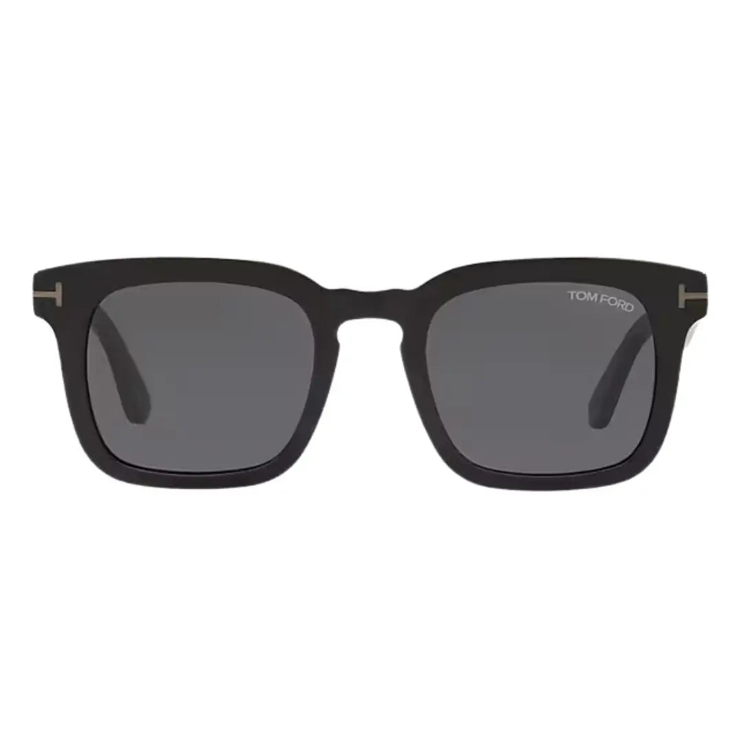 Front view of Tom Ford Dax FT0751-N 01A featuring a bold black square acetate frame - Gadgets Online NZ