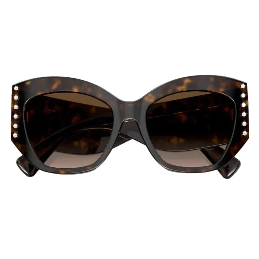 Valentino VA4056 500213 54 Havana Brown Gradient Folding View