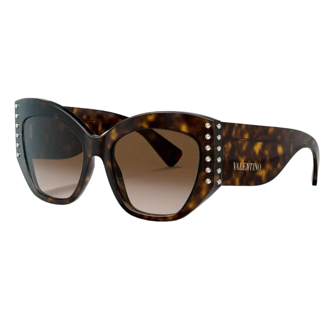 Valentino VA4056 500213 54 Havana Brown Gradient Front Left View