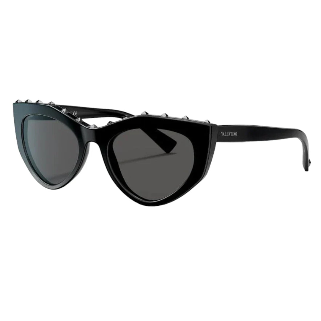 Valentino VA4060 500187 53 Smoke Black Front Left Side View