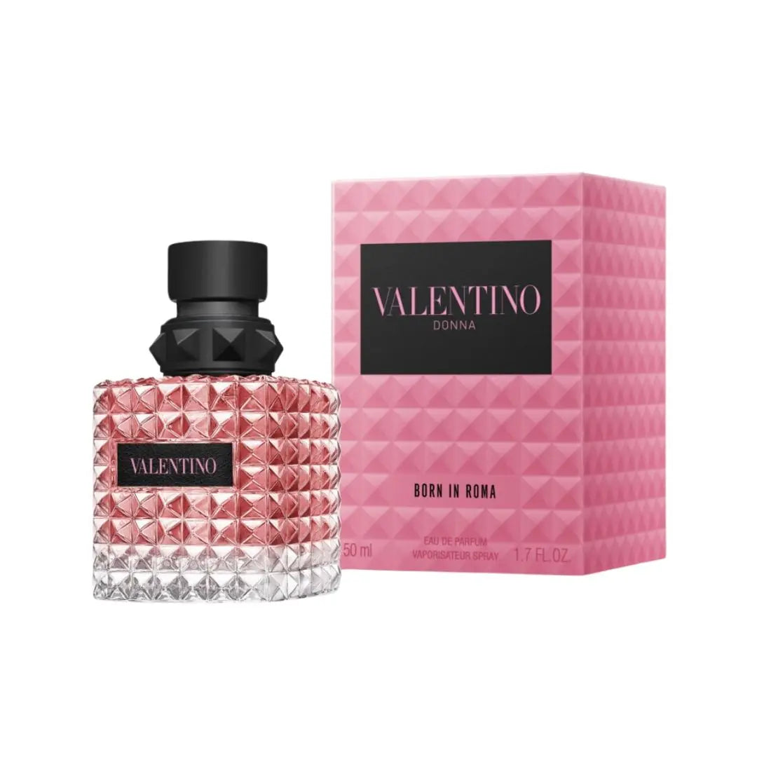 Valentino Donna Born In Roma EDP 50ml bottle and packaging on a white background at Gadgets Online NZ Ltd