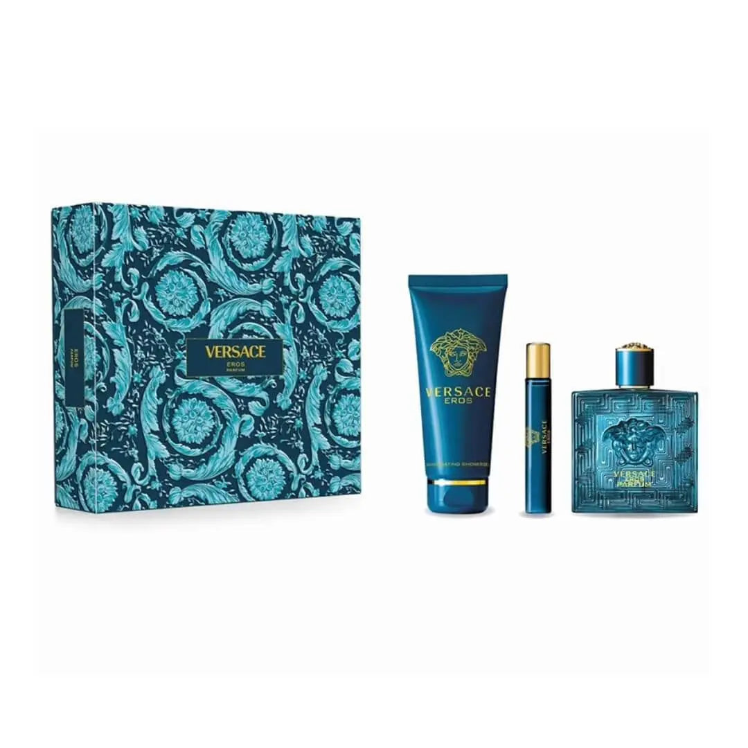 Versace Eros Parfum 100ml 3 Piece Gift Set for Men