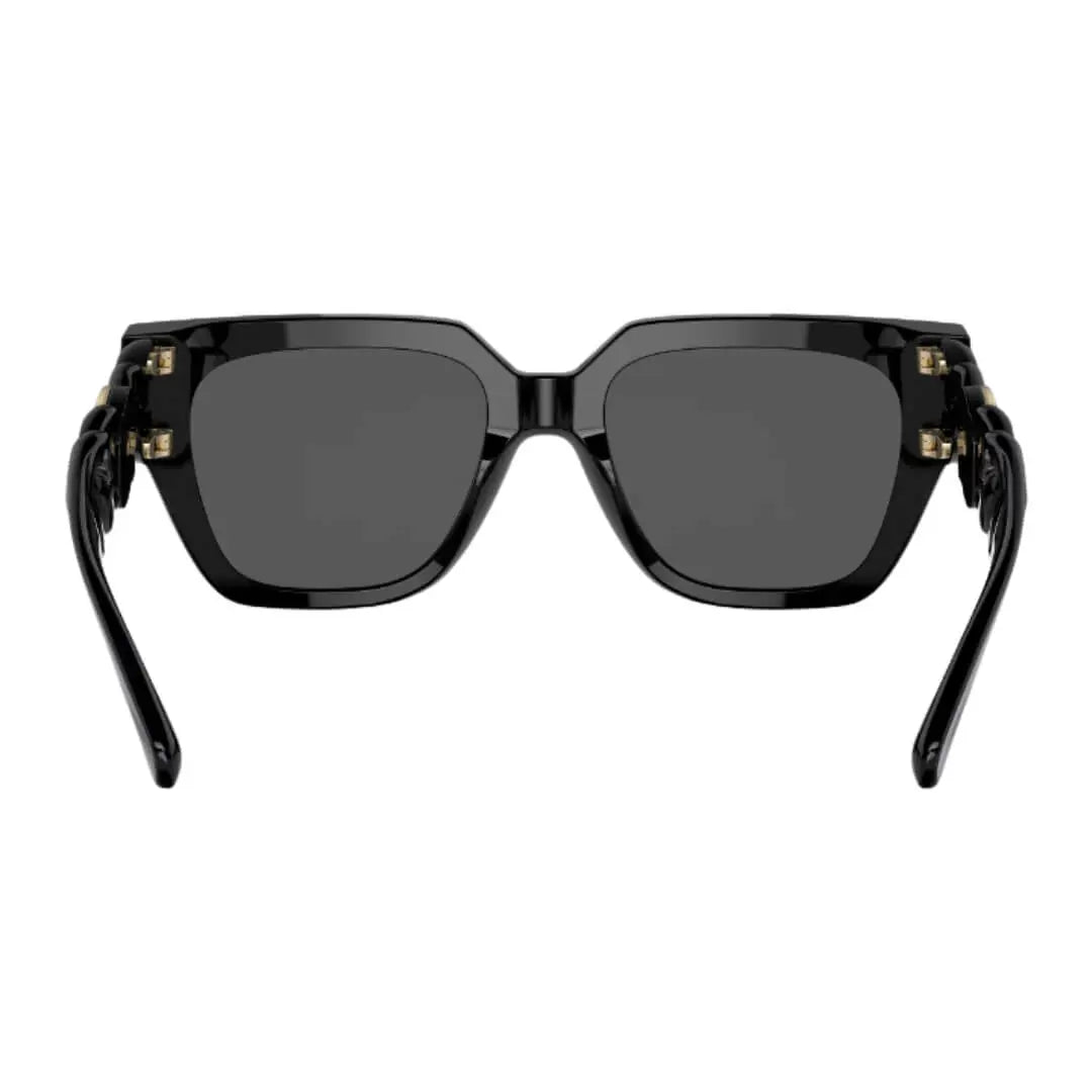 Versace VE4409 GB1/87 Sunglasses Black Frame, Dark Grey Lens Back Side View
