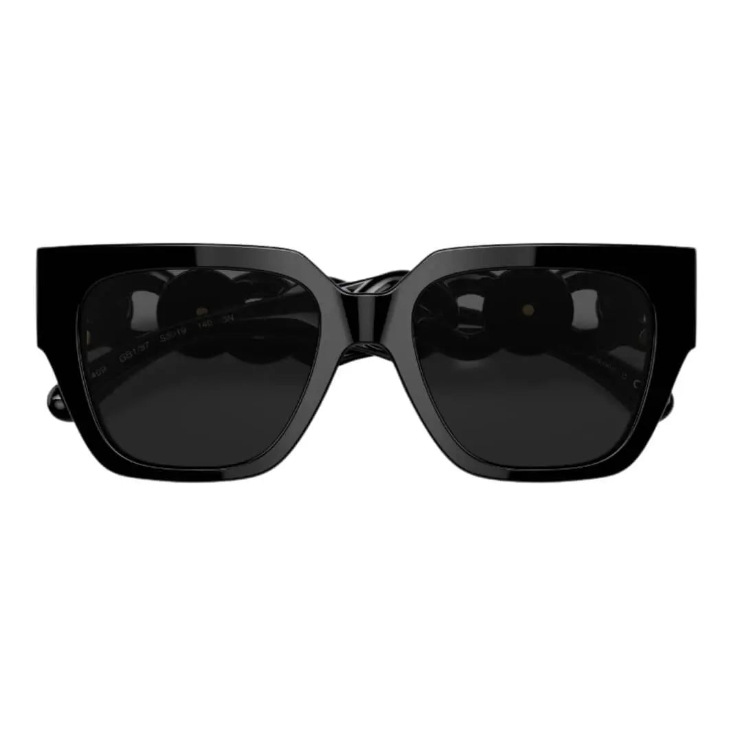 Versace VE4409 GB1/87 Sunglasses Black Frame, Dark Grey Lens Folded View