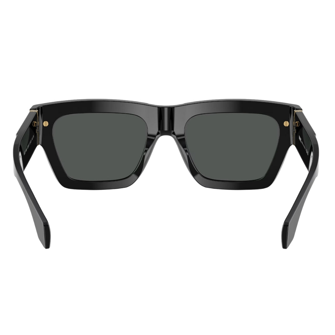 Versace VE4464 GB1/87 Sunglasses - Black Frame, Dark Grey Lens Back Side View